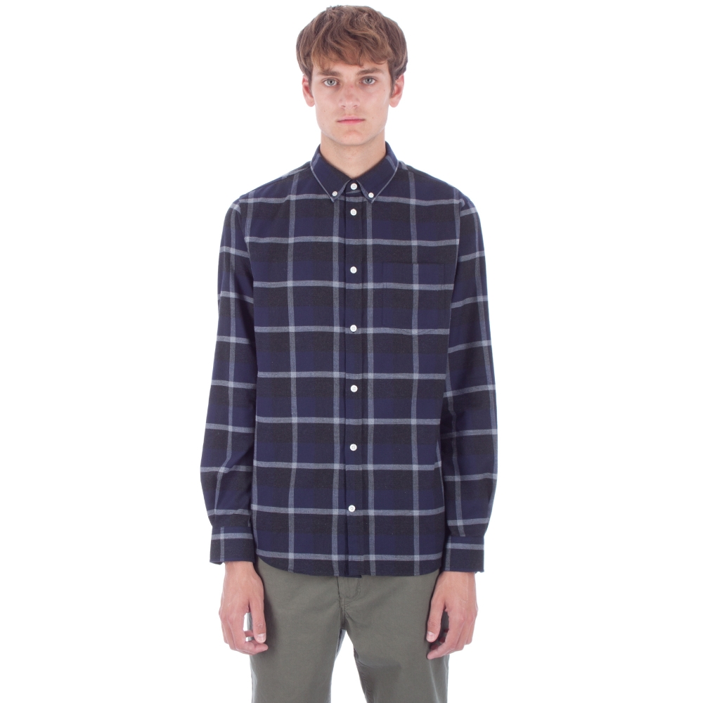 Norse Projects Anton Check Shirt (Navy/Charcoal)
