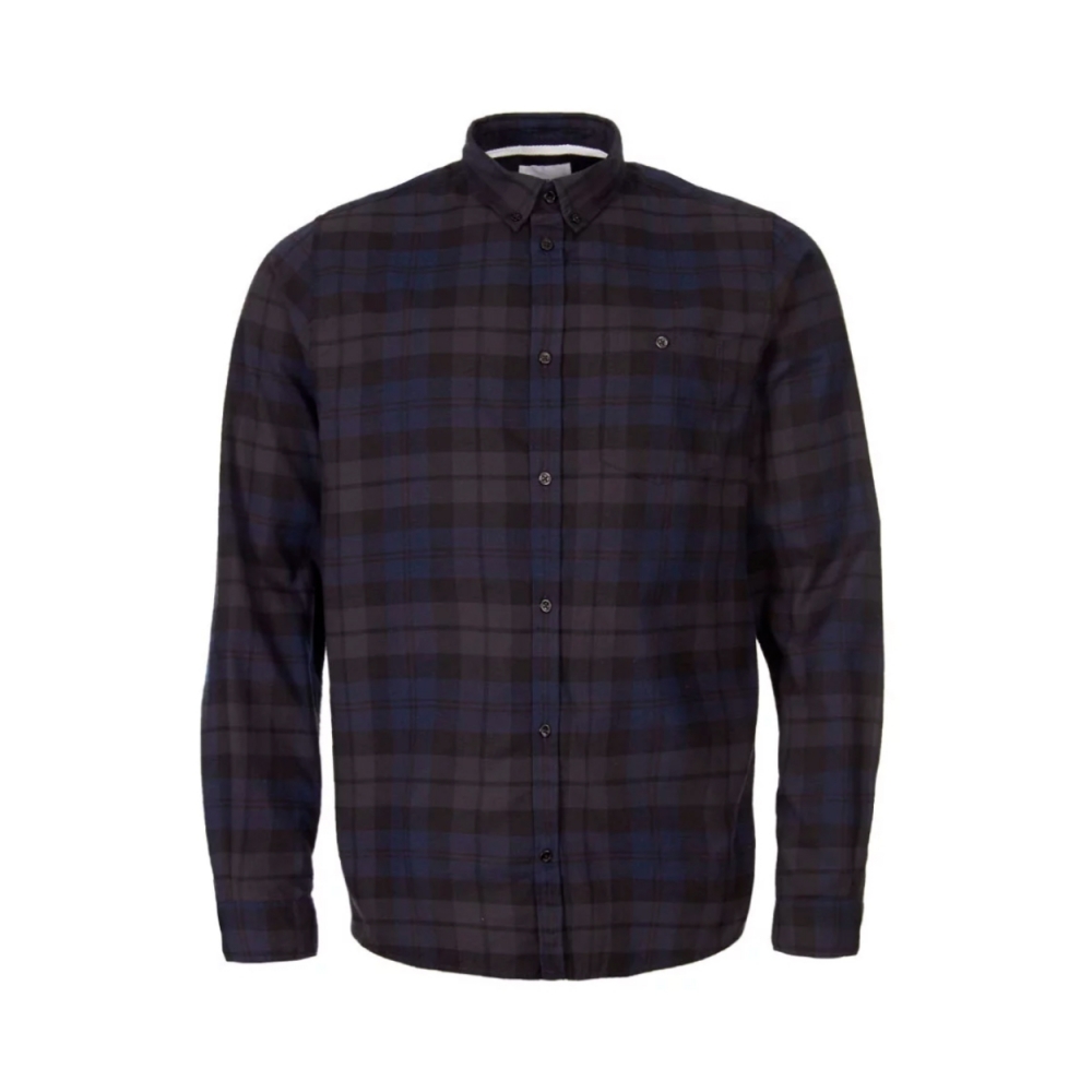 Norse Projects Anton Flannel Check Shirt (Dark Navy)