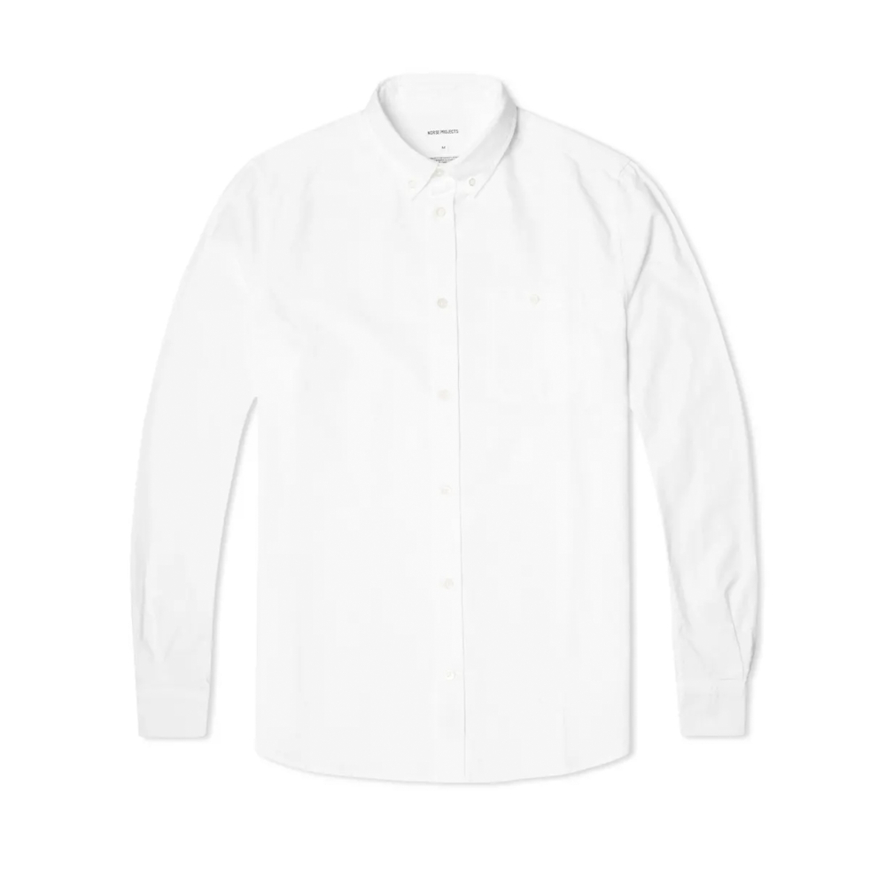 Norse Projects Anton Oxford Long Sleeve Shirt (White)