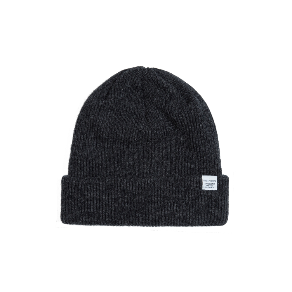 Norse Projects Beanie (Charcoal Melange)