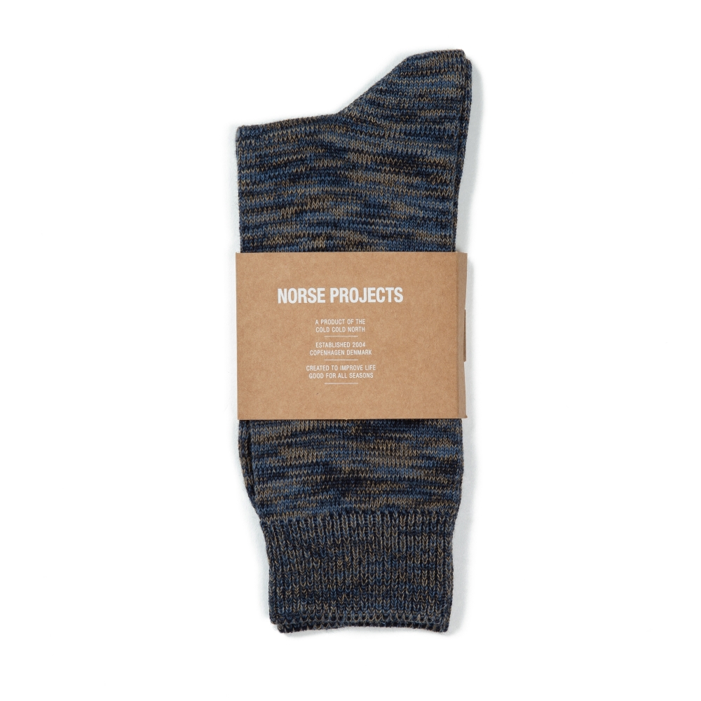 Norse Projects Bjarki Blend Socks (Ensign Blue)