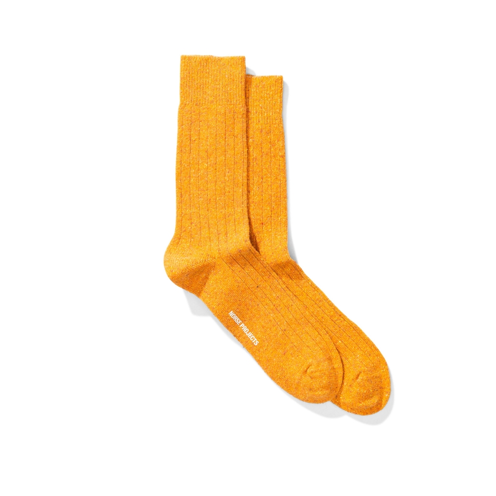 Norse Projects Bjarki Neps Socks (Montpellier Yellow)