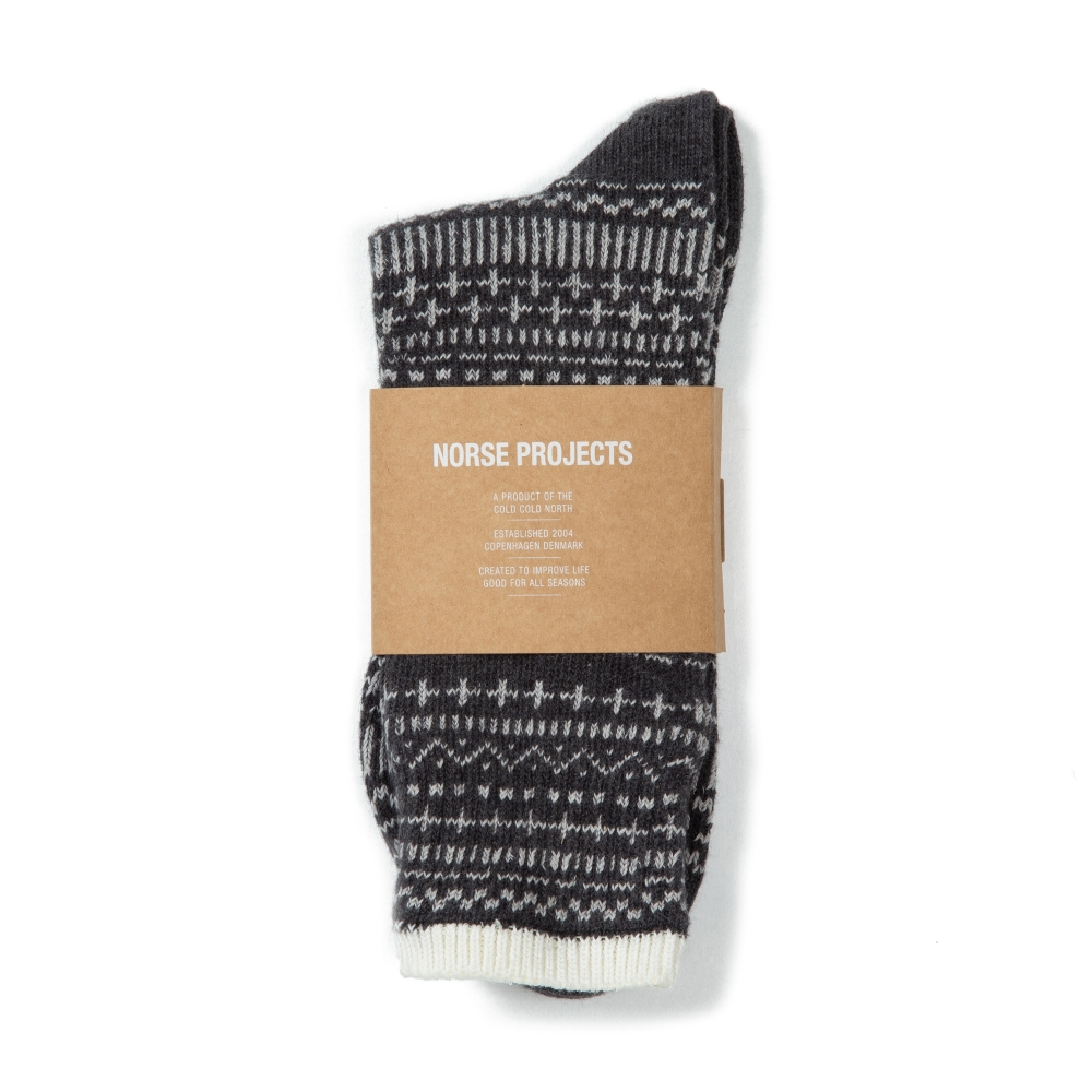Norse Projects Bjarki Winter Socks (Charcoal)