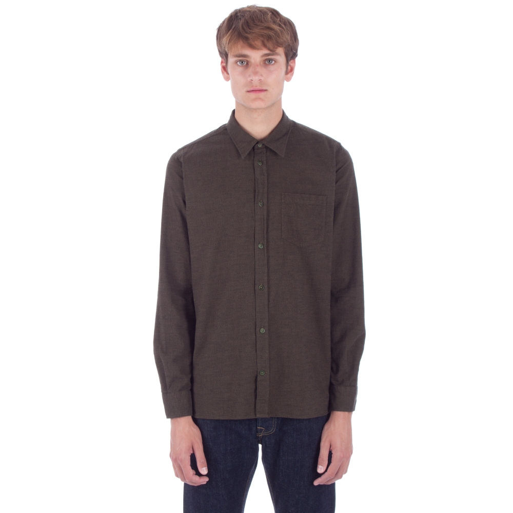 Norse Projects Hans Mouline Shirt (Dried Olive)