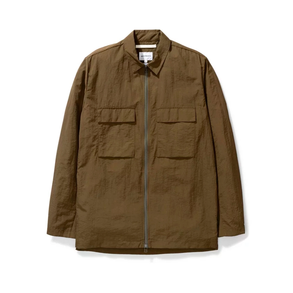 Norse Projects Jens Zip Shirt Jacket (Ivy Green)