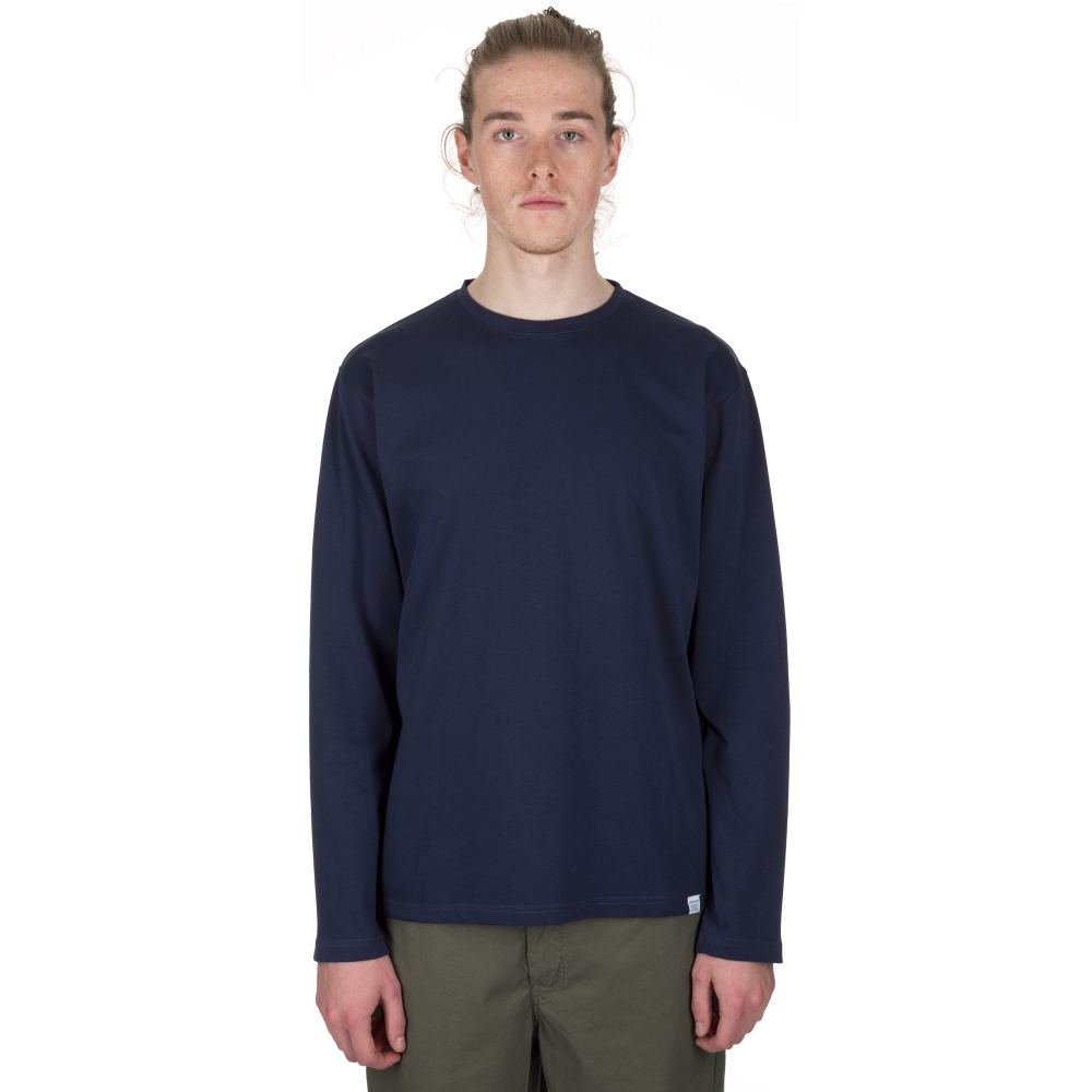Norse Projects Johannes Organic Long Sleeve T-Shirt (Navy)