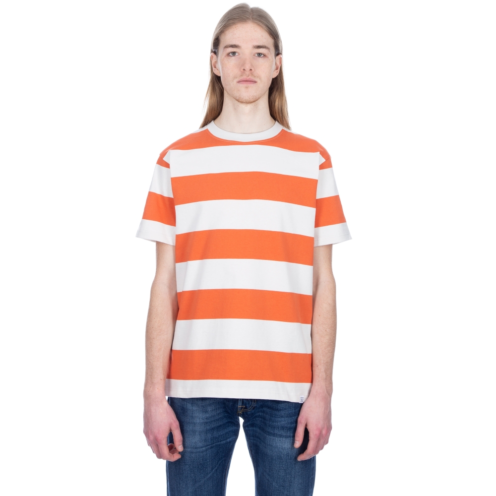 Norse Projects Johannes Wide Stripe T-Shirt (Burned Red)