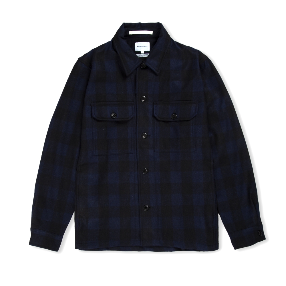 Norse Projects Kyle Wool Shirt (Dark Navy)