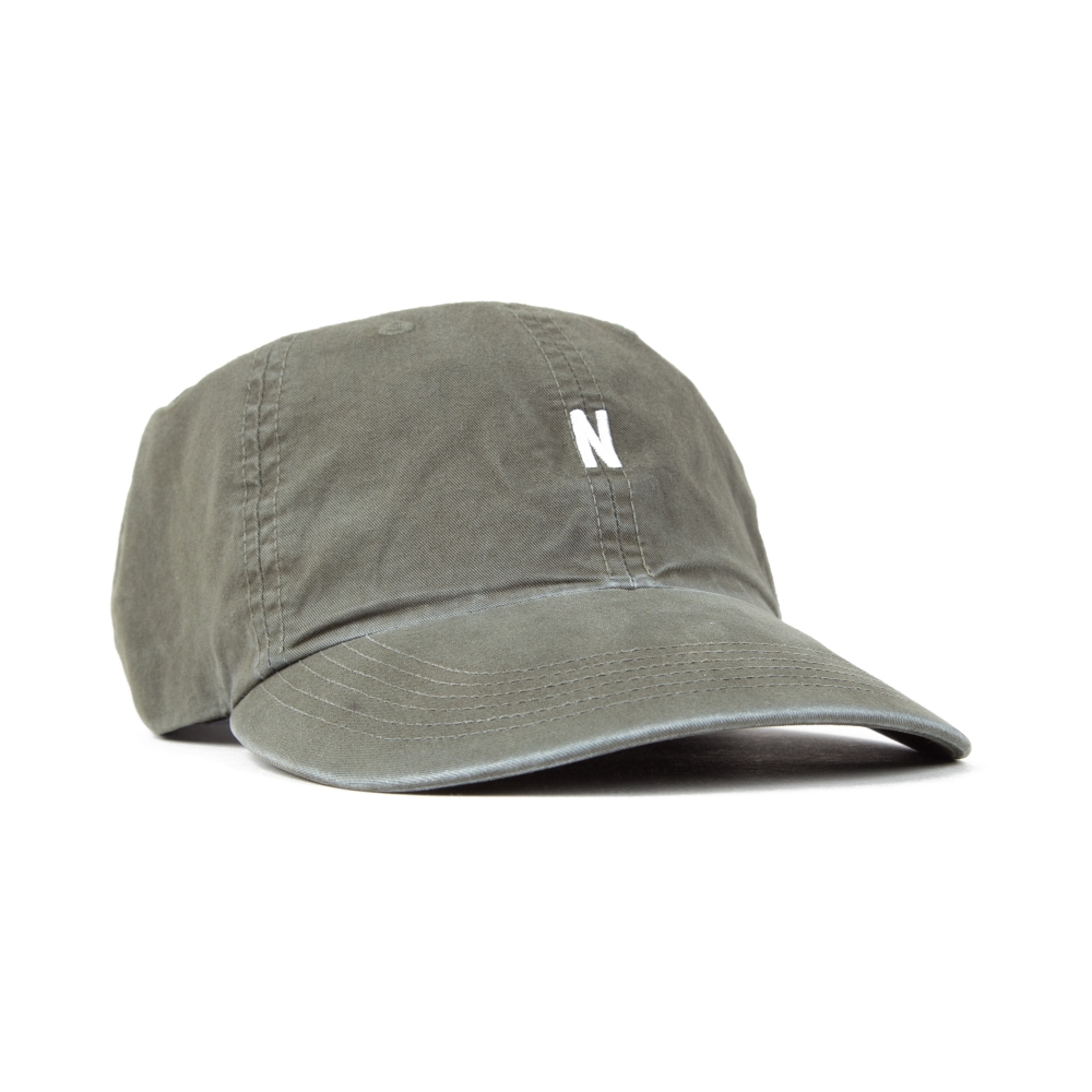 Norse Projects Light Twill Sports Cap (Dried Olive)