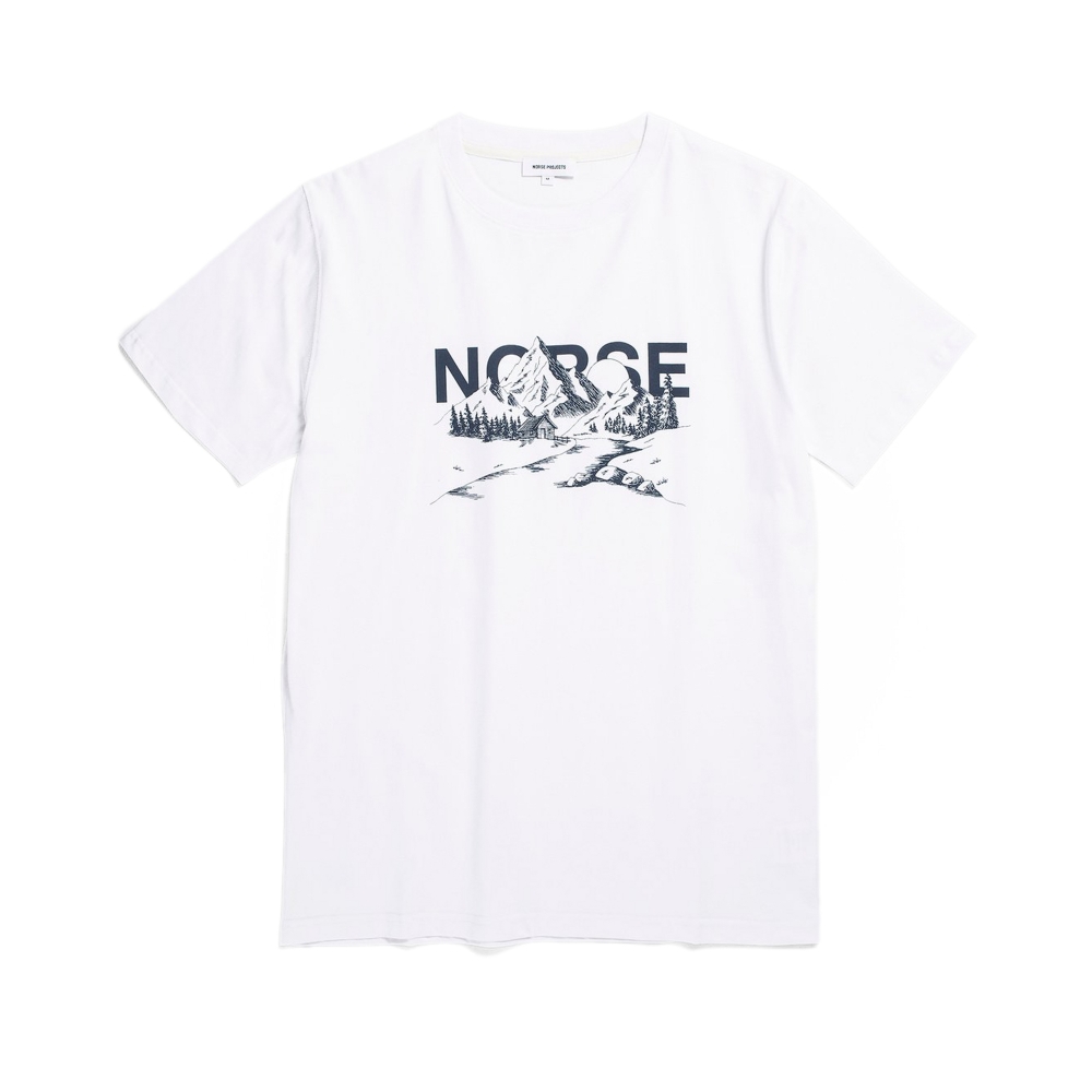 Norse Projects Mountain T-Shirt (White) - N01-0615 0001 - Consortium