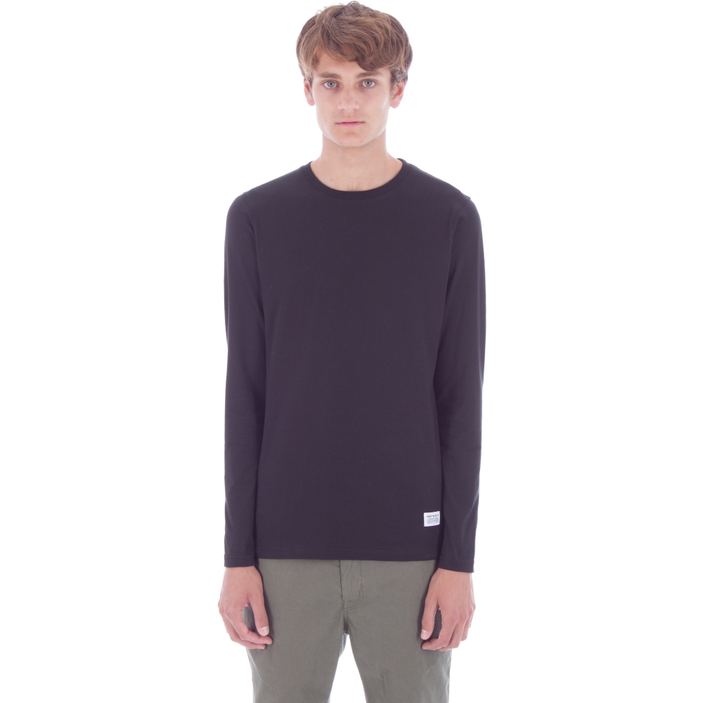 Norse Projects Niels Basic Long Sleeve T-Shirt (Black)