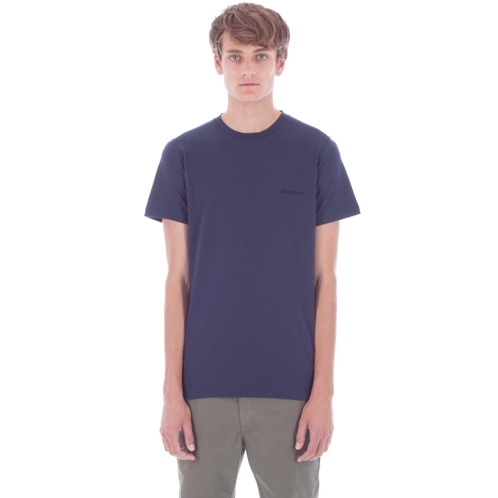 Norse Projects Niels Logo T-Shirt (Navy)