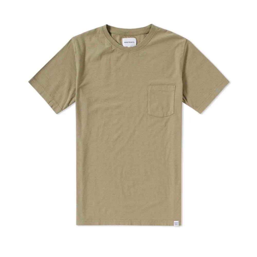 Norse Projects Niels Pocket Boucle T-Shirt (Moss Green) - N01-0314 8037 ...