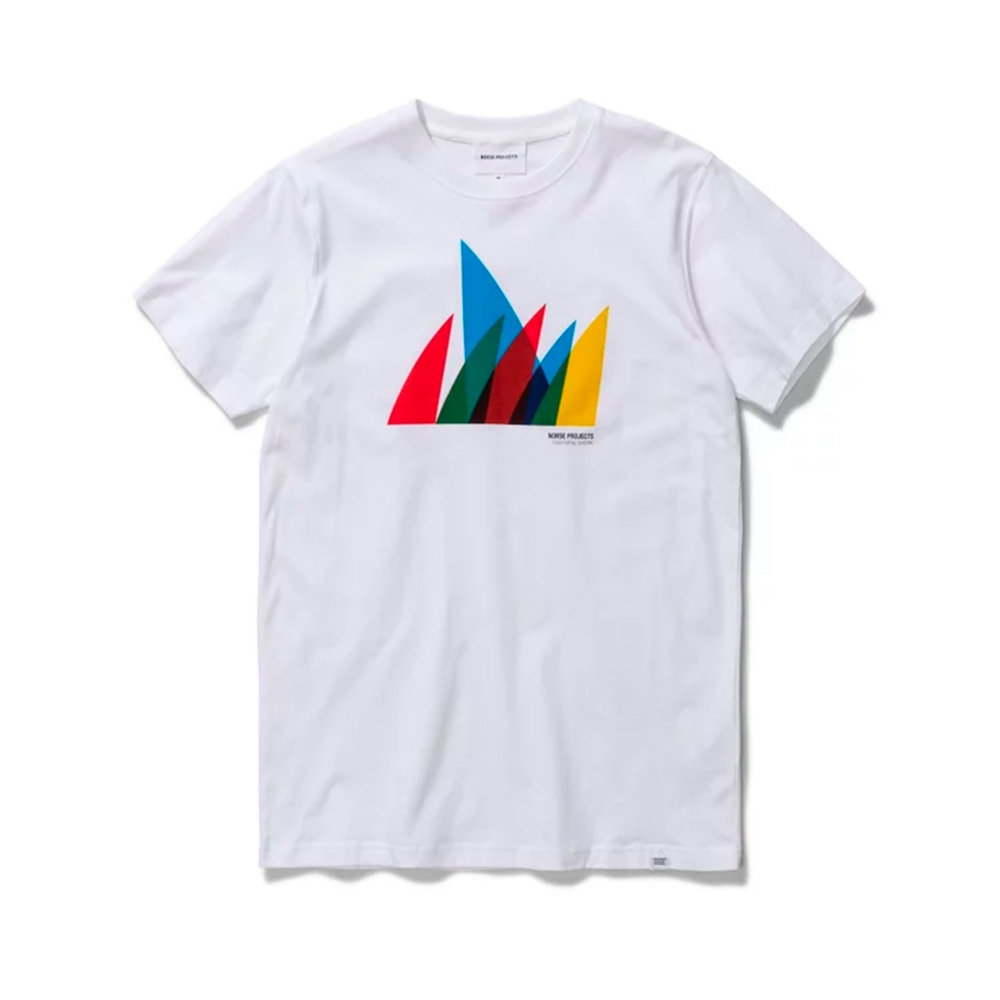 Norse Projects Niels Spinnaker Logo T-Shirt (White)
