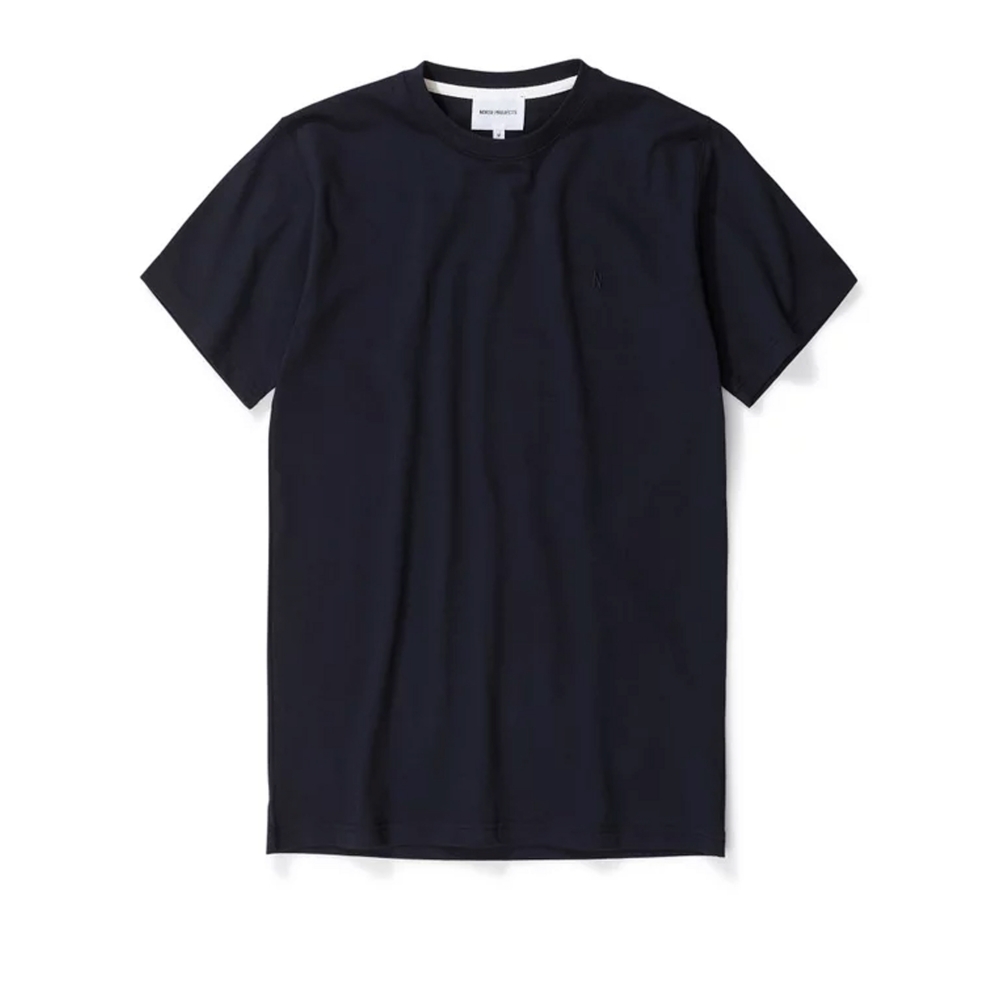 Norse Projects Niels Standard Logo Patch T-Shirt (Dark Navy)