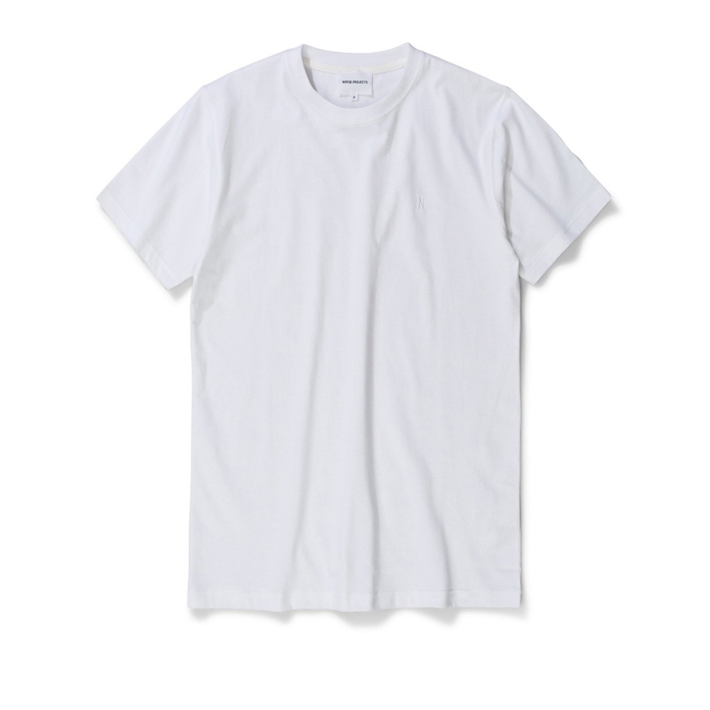 Norse Projects Niels Standard Logo Patch T-Shirt (White)