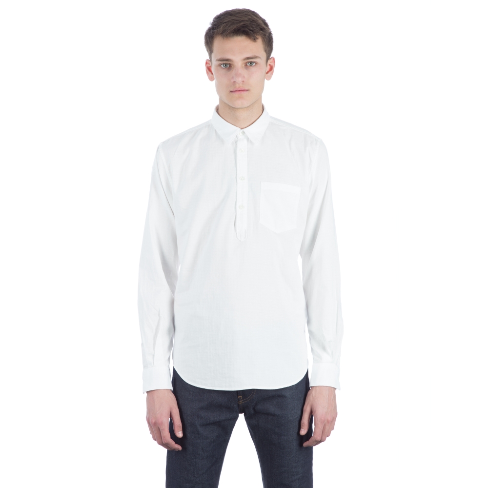 Norse Projects Osvald Double Layer Long Sleeve Shirt (White)