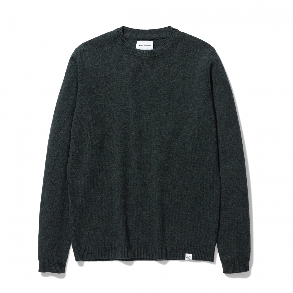 Norse Projects Sigfred Lambswool Jumper (Forest Green)