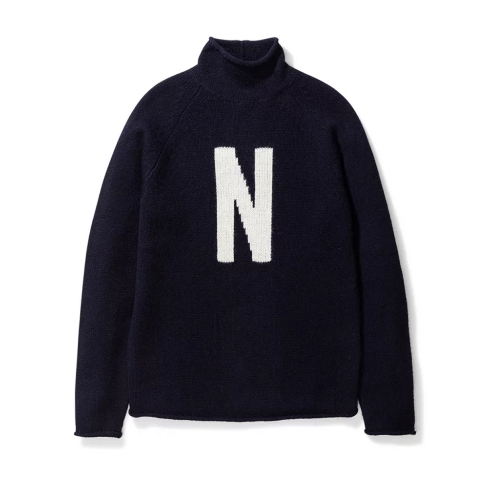 Norse Projects Thore N Intarsia Jumper (Dark Navy)