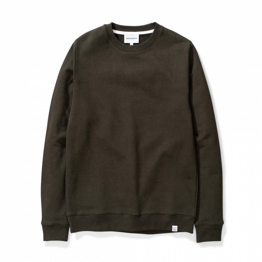 Norse Projects Vagn Classic Crew Neck Sweatshirt (Beech Green)