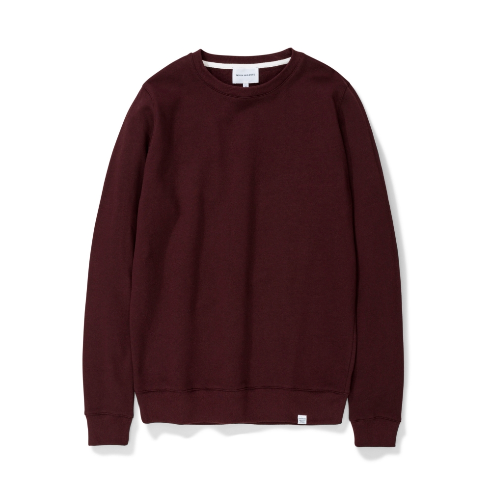 Norse Projects Vagn Classic Crew Neck Sweatshirt (Eggplant Brown)