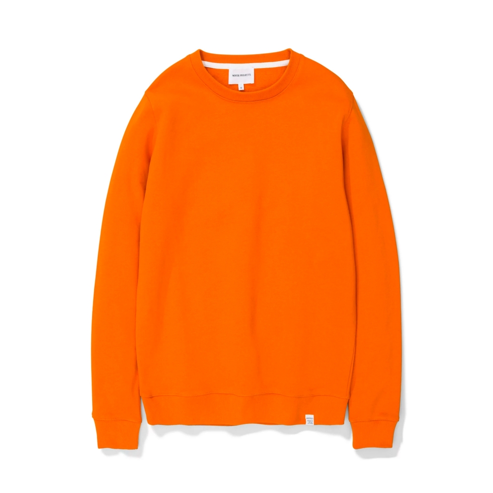 Norse Projects Vagn Classic Crew Neck Sweatshirt (Oxide Orange)
