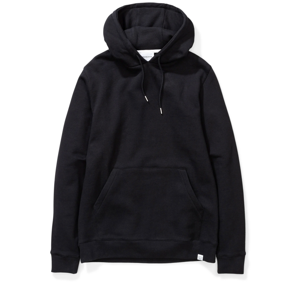 Norse Projects Vagn Classic Pullover Hooded Sweatshirt (Black)