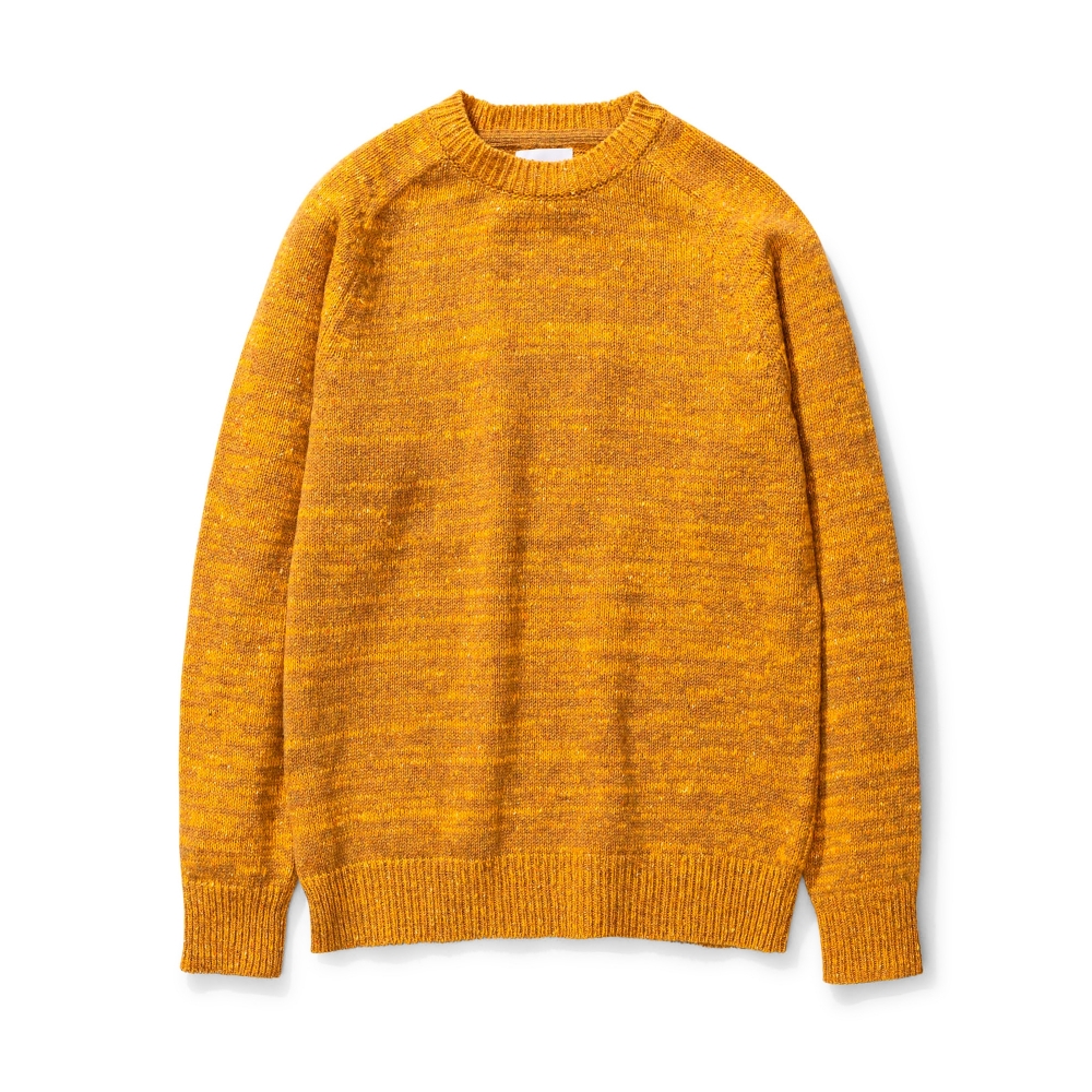 Norse Projects Viggo Crew Neck Neps Sweater (Montpellier Yellow)