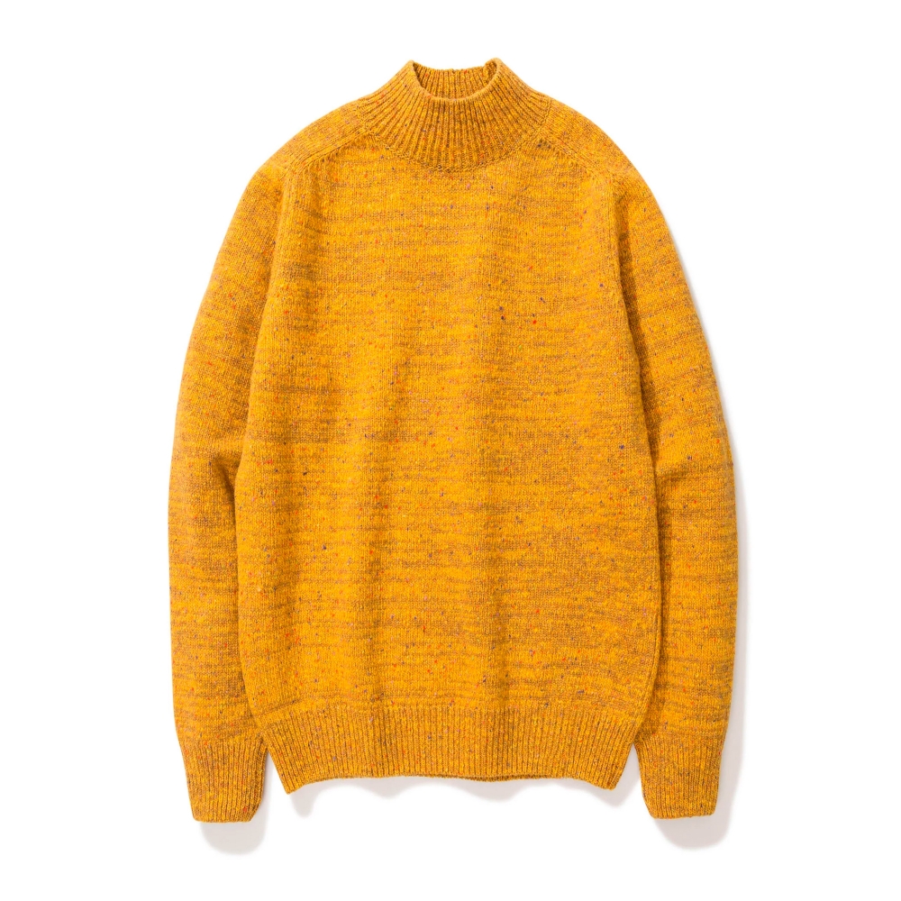 Norse Projects Viggo High Neck Neps Jumper (Mustard Yellow)