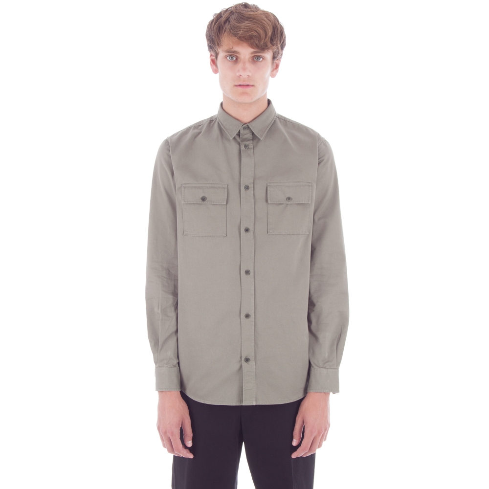 Norse Projects Villads Twill Shirt (Dried Olive)