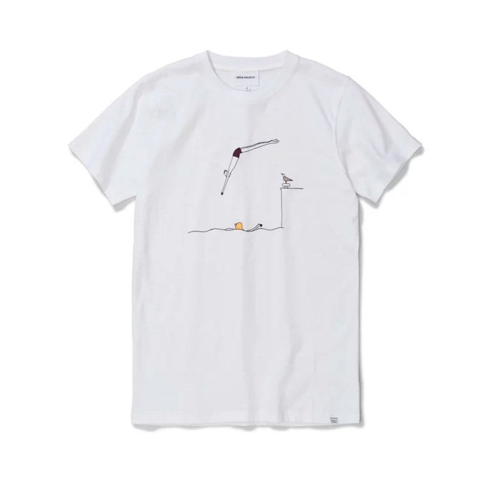 Norse Projects x Daniel Frost Jump T-Shirt (White) - N01-0440 0001 ...
