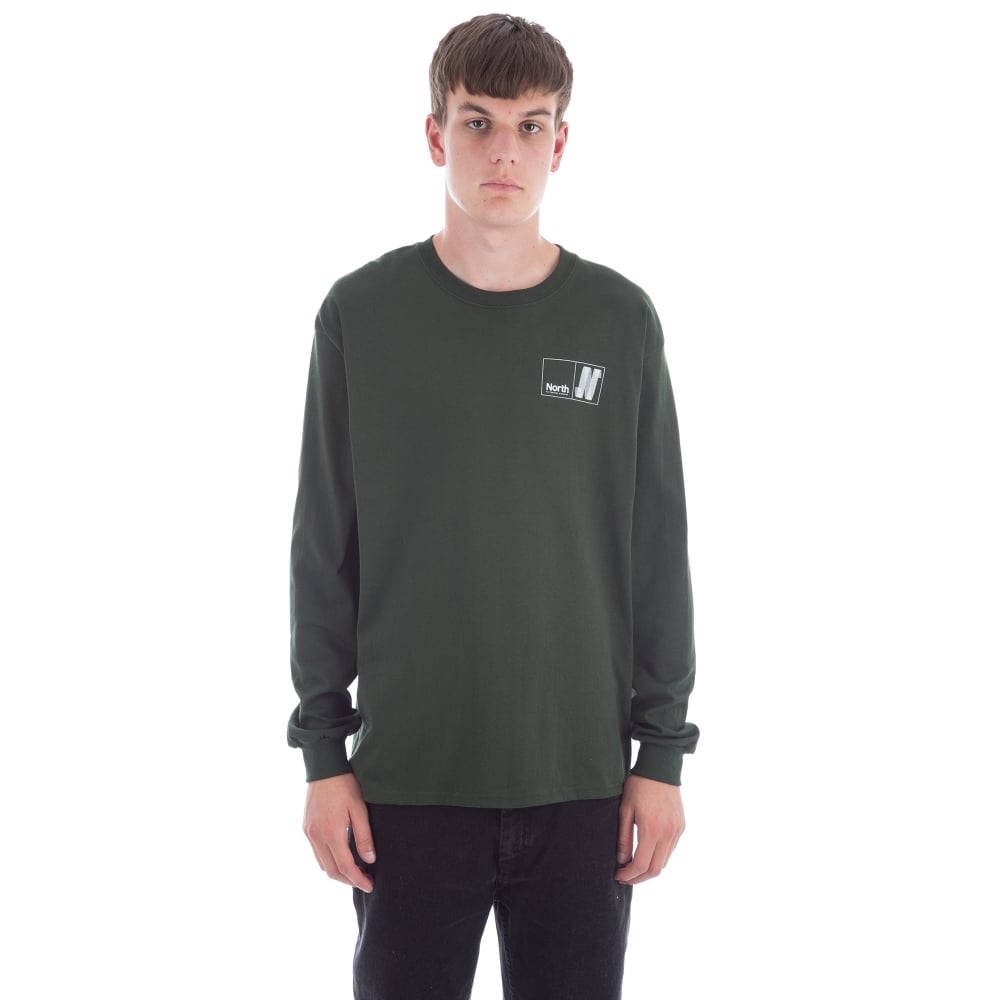 North N Logo Long Sleeve T-Shirt (Forest/White)