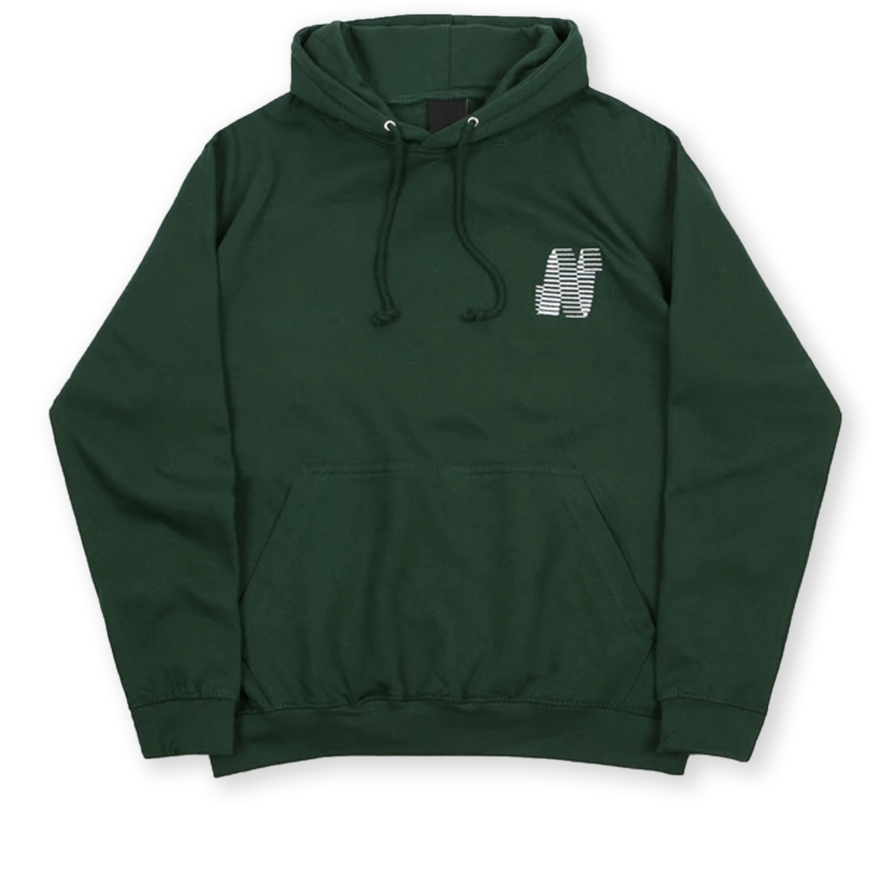 North N Logo Pullover Hooded Sweatshirt (Forest Green)