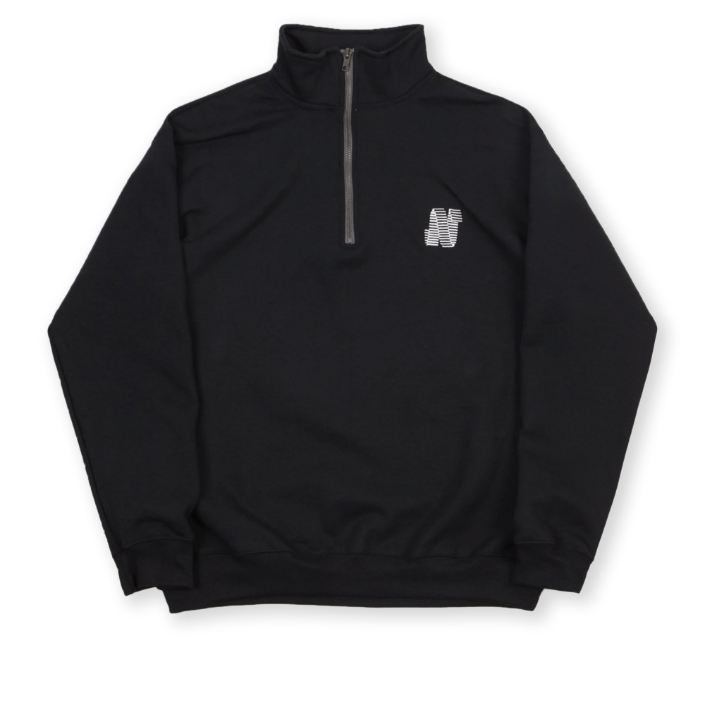 North N Logo Quarter Zip Sweatshirt (Black)