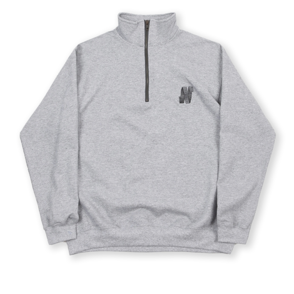 North N Logo Quarter Zip Sweatshirt (Grey)