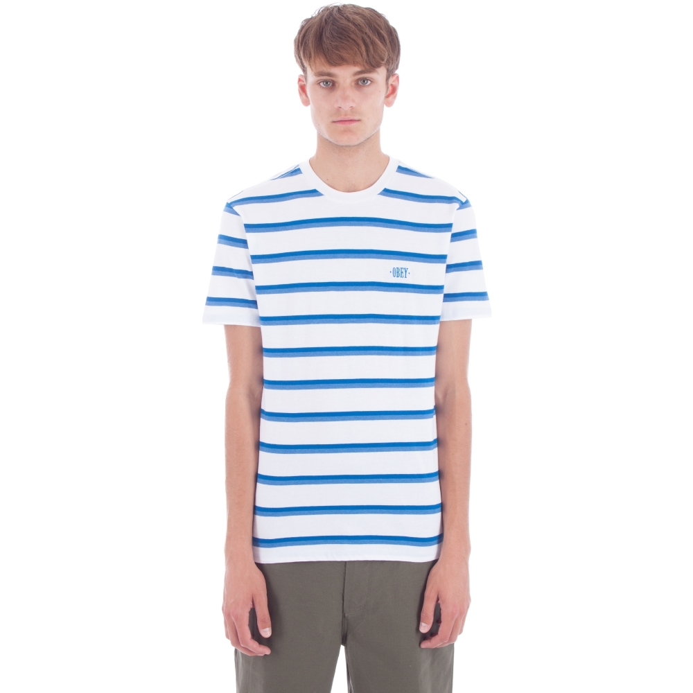 Obey Arroyo Stripe T-Shirt (Blue Multi)