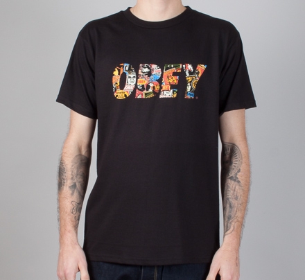 Obey Collage T-Shirt (Black)