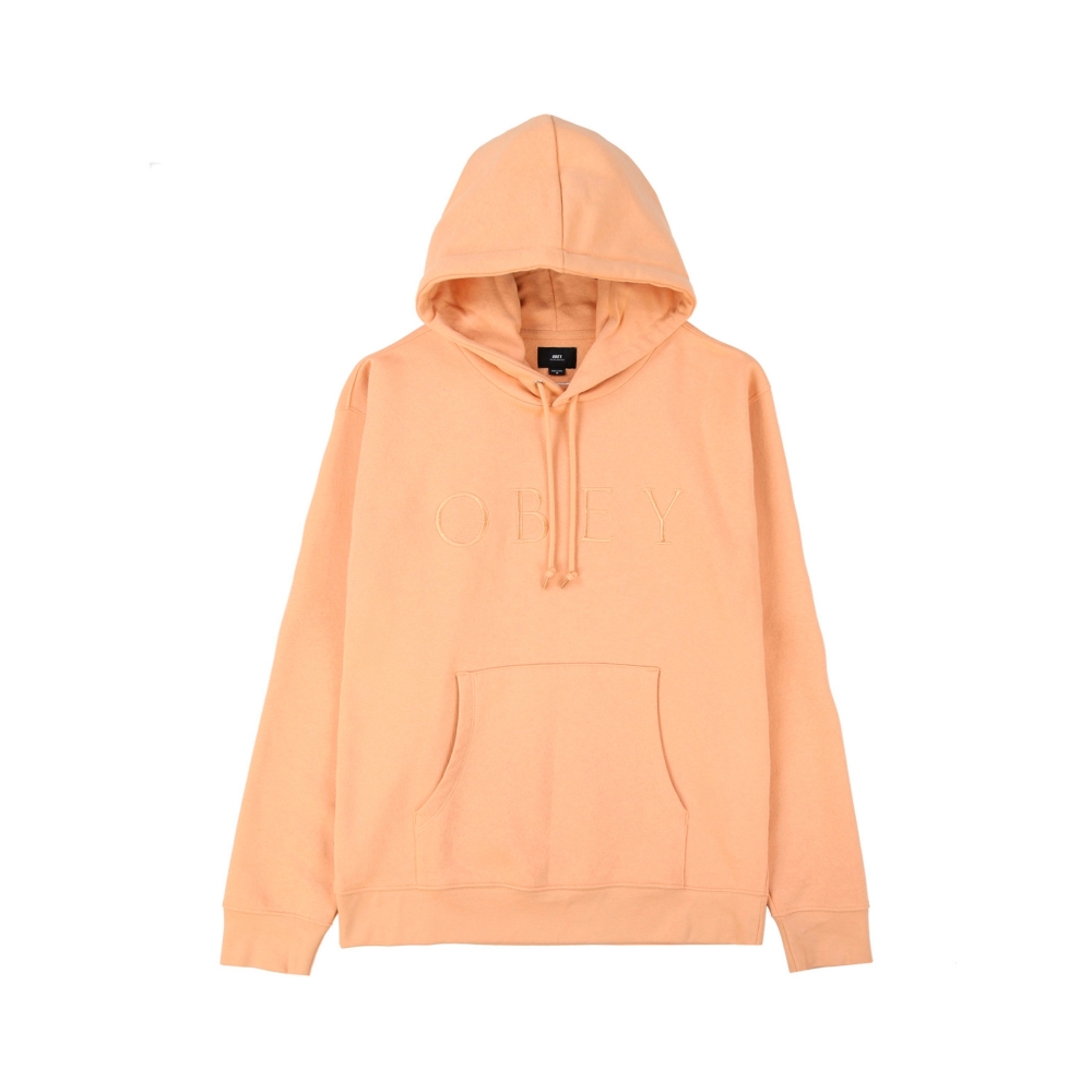 Obey Construct Pullover Hooded Sweatshirt (Dusty Coral)