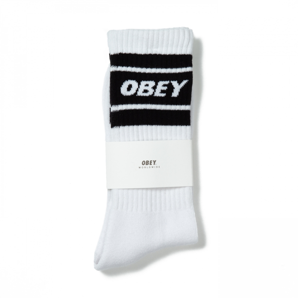 Obey Cooper II Socks (White/Black)