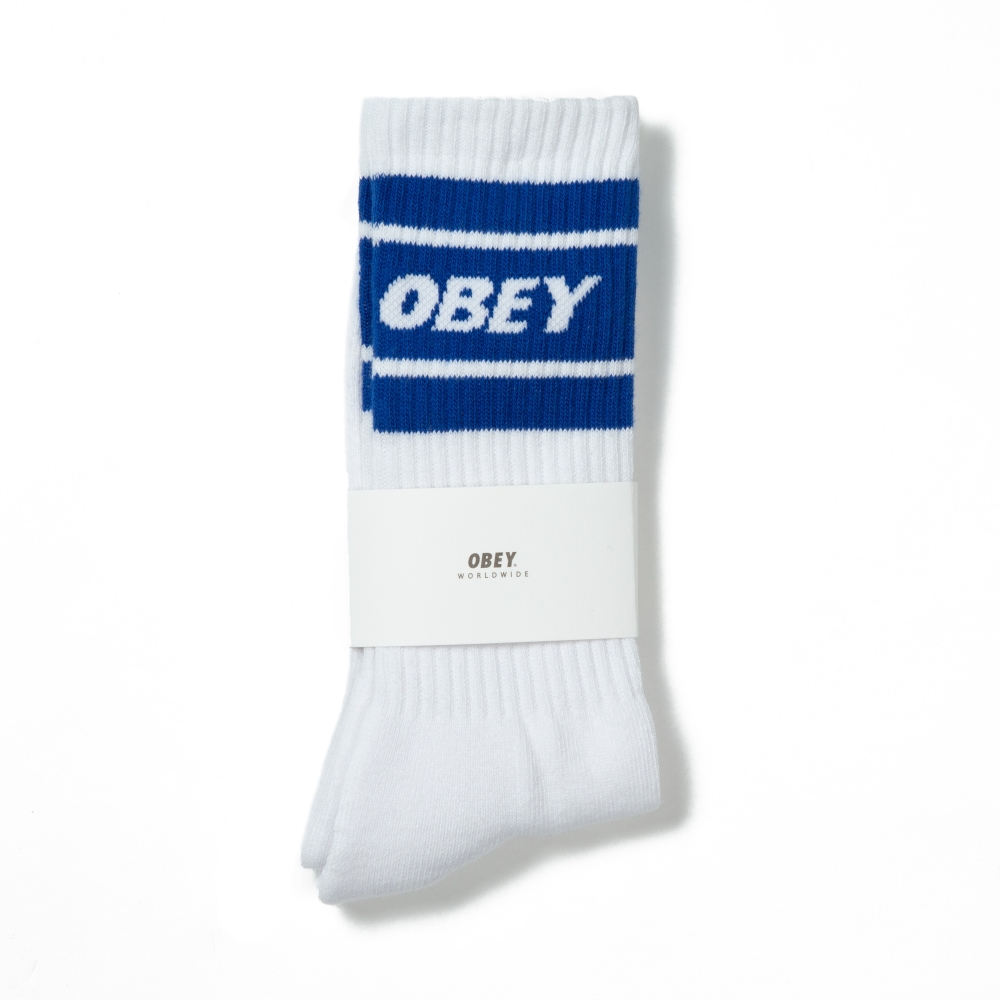 Obey Cooper II Socks (White/Royal)