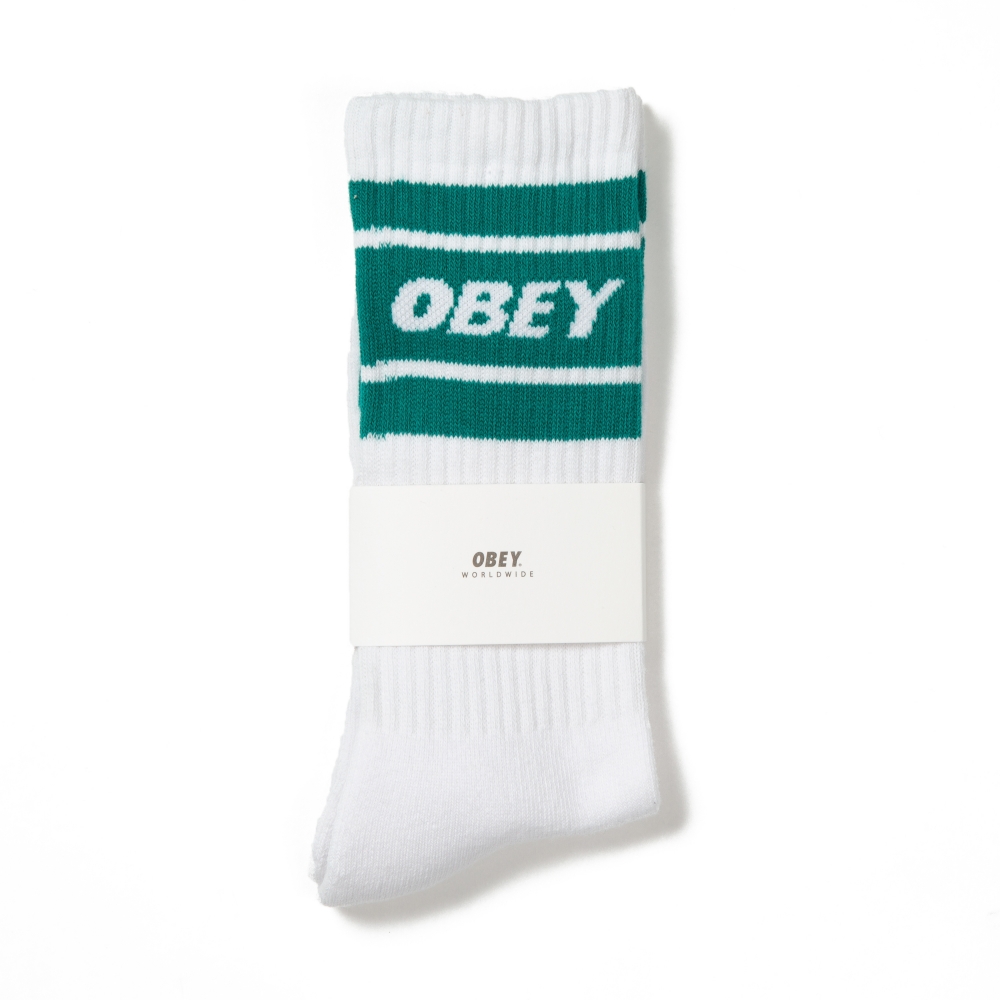 Obey Cooper II Socks (White/Teal)