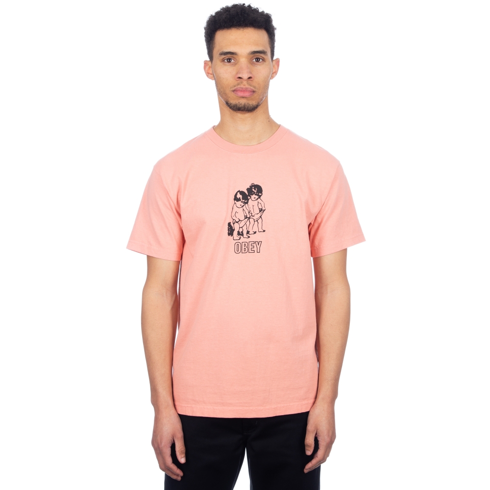 Obey Curious Kiddo's T-Shirt (Coral)