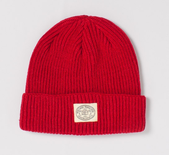 Obey Dover Beanie (Red)