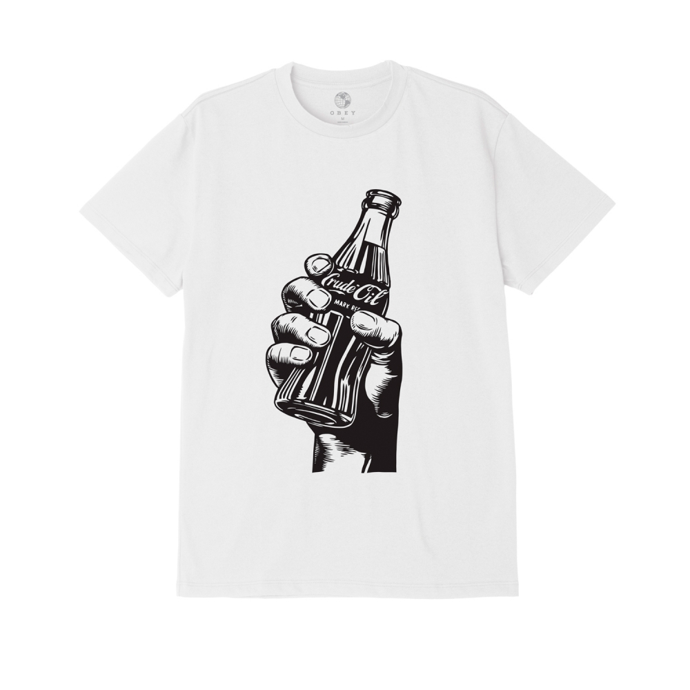 Obey Drink Crude Oil T-Shirt (White)