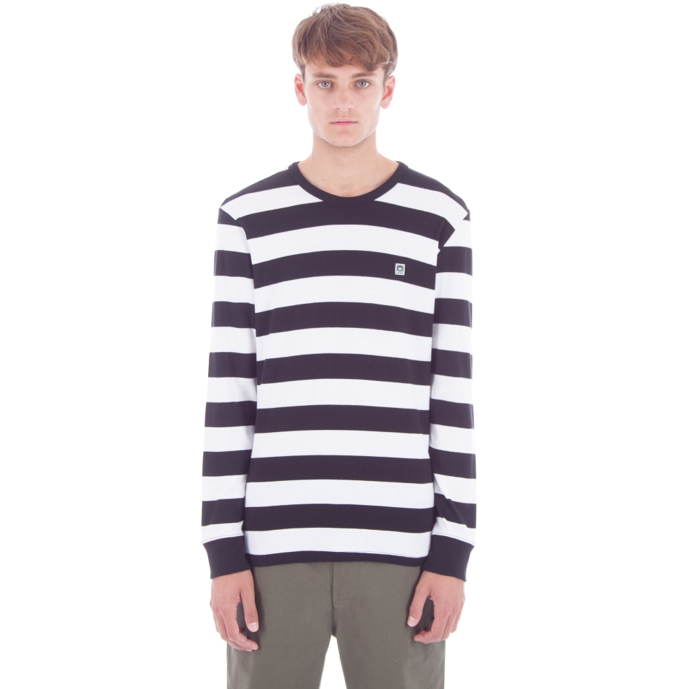 Obey Eighty Nine Fat Stripe Long Sleeve T-Shirt (Black/Multi)