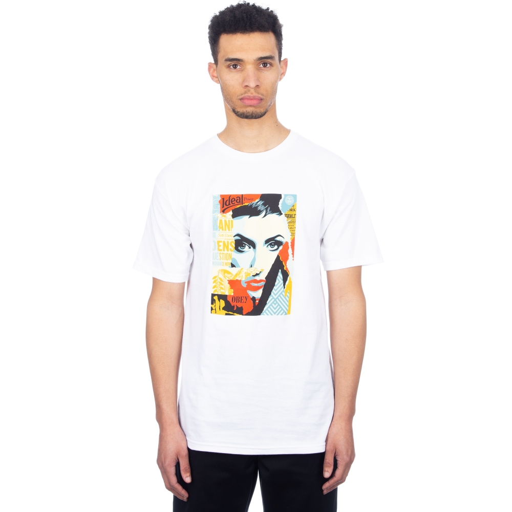 Obey Ideal Power T-Shirt (White) - 163081778-WHT - Consortium.