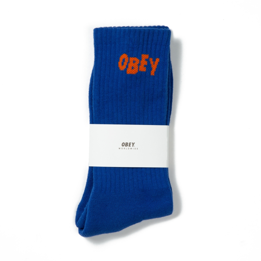 Obey Jumbled Socks (Royal/Orange)