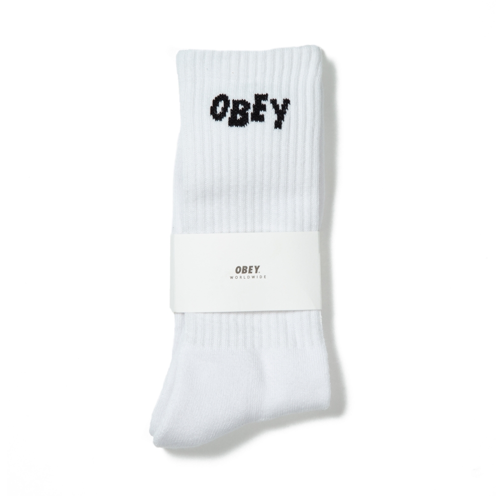 Obey Jumbled Socks (White)