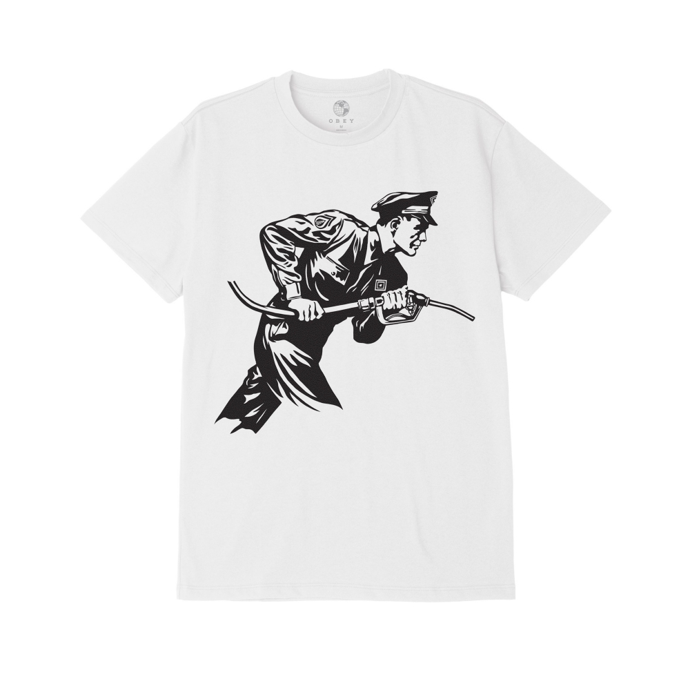 Obey Never Stop Charging T-Shirt (White)