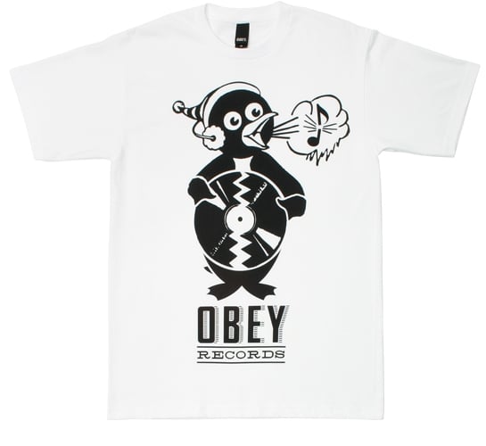 Obey Men's T-Shirt - Obey Penguin (White)